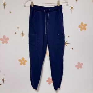 Jaanuu Navy Jogger Scrub Pants